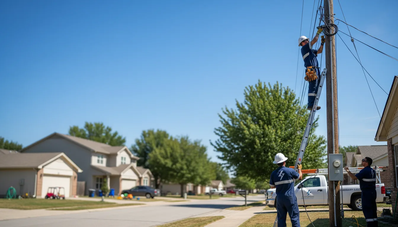 Residential electrician providing installation services in Crooks, SD
